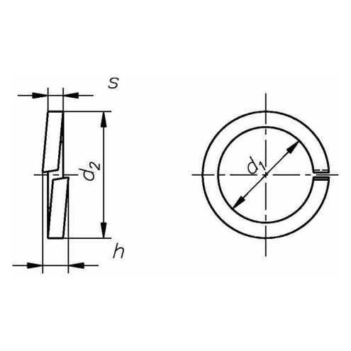 Edelstahlscheibe DIN 7980 - Innen-Ø: 3,1 mm, Material: A2, inkl. Preisfilter